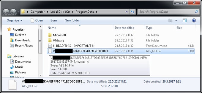 AES_NI saved encryption key