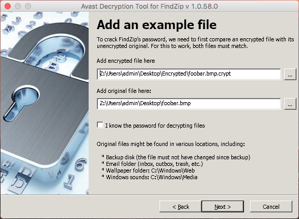 Cracking FindZip password Cracking FindZip password